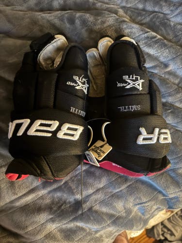 Boston bruins Bauer Vapor 1X Pro Lite Gloves 14" Pro Stock (Used)