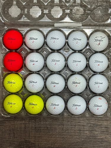 20 Titleist TruFeel Golf Balls - 5A/4A Condition