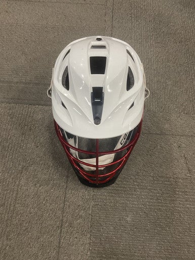 Used Cascade S ADULT HELMET Lacrosse Helmet White MD 11614-S000224297