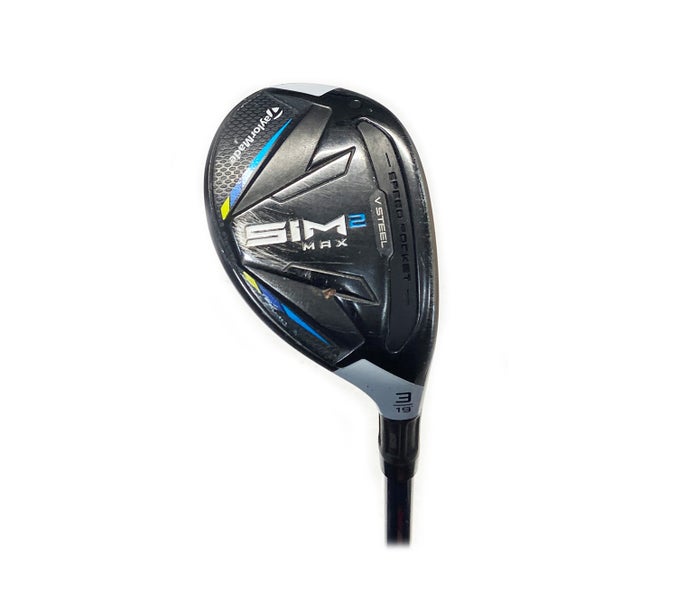 TaylorMade Sim2 Max 19* 3 Hybrid/Rescue Graphite Ventus Blue 7-S Stiff Flex