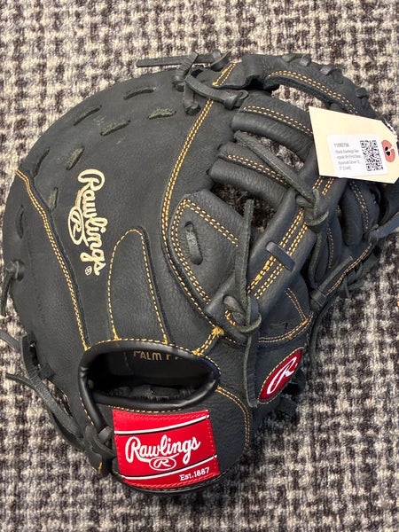 Black Rawlings Renegade RH First Base Baseball Glove 12.5" (Used)