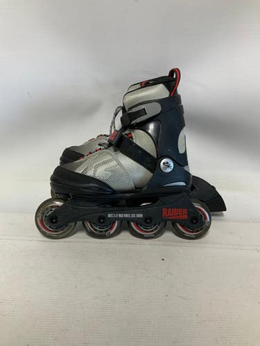 Used K2 RAIDER 1-5 Junior Rec Fitness Skates Black Adjustable 11823-S000035559