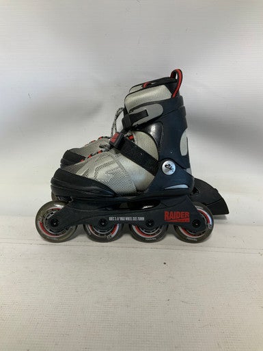 Used K2 RAIDER 1-5 Junior Rec Fitness Skates Black Adjustable 11823-S000035559