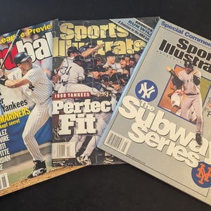 New York Yankees Magazine Lot x3 Jeter Hardball 1997, Sports Illustrated 1998, 2000