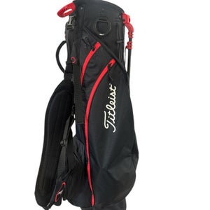 Used Titleist BLACK RED STAND Mens Stand Bag None 11850-S000021927