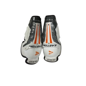 Used Easton MNKO Youth Shin Guards White 8" 11847-S000030675