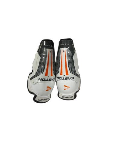 Used Easton MNKO Youth Shin Guards White 8" 11847-S000030675