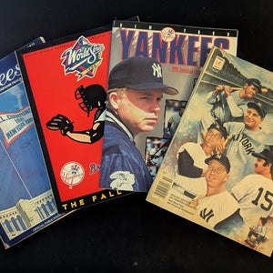 NY Yankees Yearbook Program Bundle Lot x4 1982 1985 1995 1999