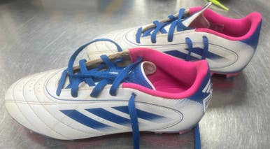 Used Adidas Soccer Cleats White Junior 04 11497-S000153378