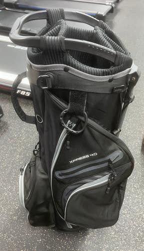 Used ONE WITH GOLF Mens Stand Bag Black 11497-S000153369