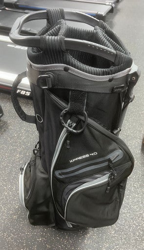 Used ONE WITH GOLF Mens Stand Bag Black 11497-S000153369
