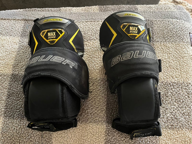 Senior Bauer Supreme Max SOR3 Goalie Knee Guards (Used)