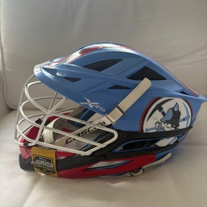 Cascade XRS Lacrosse Helmet - Blue and White(Retail: $350)