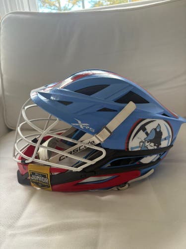 Cascade XRS Lacrosse Helmet - Blue and White(Retail: $350)