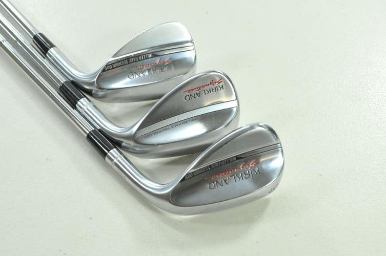 Kirkland Signature Milled Gap 52*, Sand 56*, Lob 60* Wedge Set RH Steel # 205137