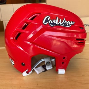 Warrior Alpha One Pro Hockey Helmet Pro Stock Small Red 7280