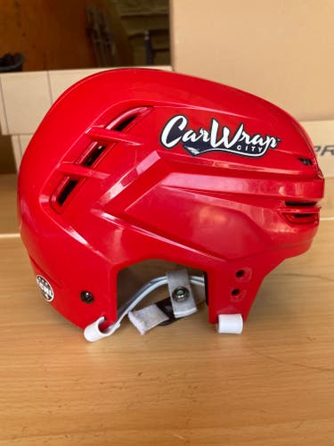 Warrior Alpha One Pro Hockey Helmet Pro Stock Small Red 7280
