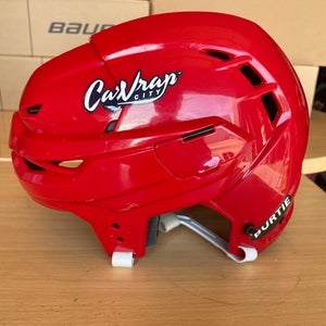 Warrior Covert CF100 Pro Stock Hockey Helmet Red Large 7291