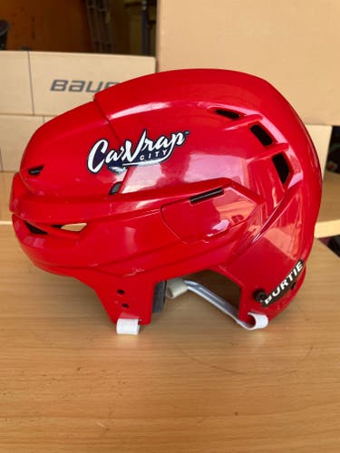 Warrior Covert CF100 Pro Stock Hockey Helmet Red Large 7291