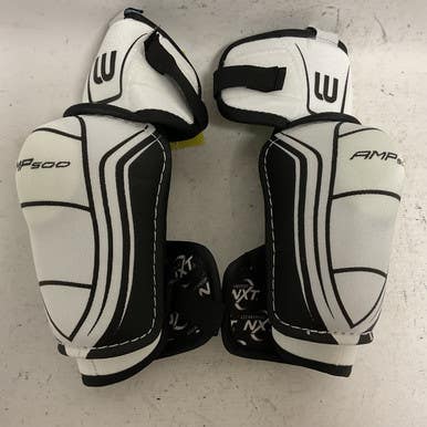 Used WinnWell AMP500 Senior Elbow Pads White And Black LG 11855-S000191594