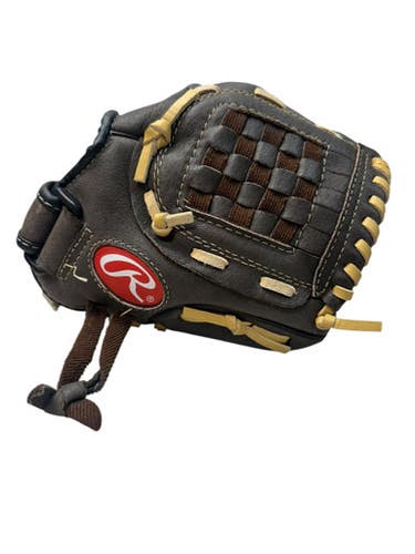 Used Rawlings H100BRNC BB/SB Glove RH Throw Chocolate And Almond 10" 11835-S000199847