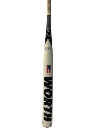 Used Worth BS454A BB/SB Slowpitch Bat Black And White 34" 11835-S000199844