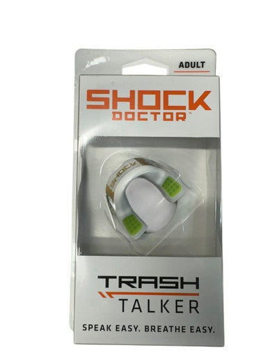 Used Shock DR TRASH TALKER Football Accessory White Adult 11835-S000199888
