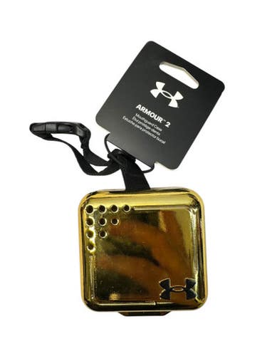 Used Under Armour MOUTH GUARD CASE Football Accessory Vegas Gold 11835-S000199900