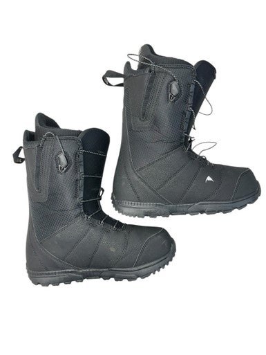 Used Burton MOTO Mens Snowboard Boots Black Senior 9 11835-S000199988