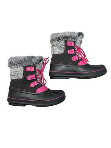Used Snow/Hunt/Hike Boots Y Black And Pink Junior 01 11835-S000200029