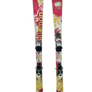 Used Salomon LADY 153 Womens DH Ski/Binding White And Pink 153 cm 11835-C000199742