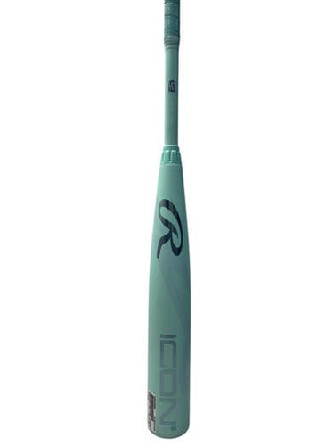 Used Rawlings RBB6I3 BB/SB High School -3 Bat Turquoise 33" 11835-S000200066