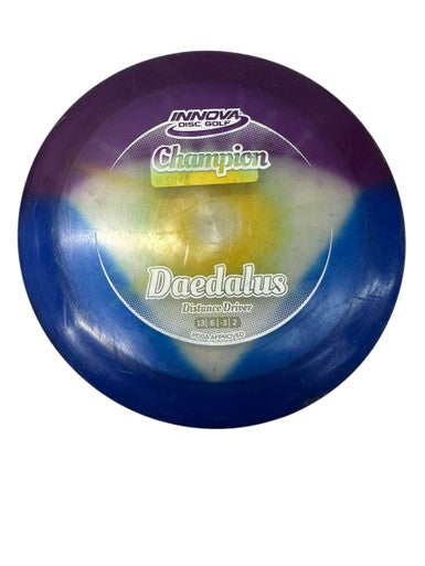 Used Innova CHAMPION TYE DYE DAEDALUS Disc Golf Driver Royal Blue 11835-S000199223