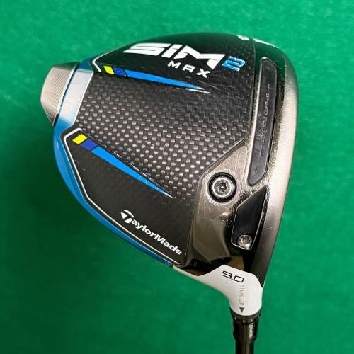 TaylorMade SIM2 MAX 9 Driver Fujikura Atmos Orange 5-R Graphite Regular w/HC