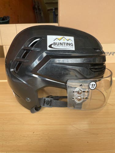 Warrior Alpha One Pro Hockey Helmet Pro Stock Medium Black Visor Combo 7213