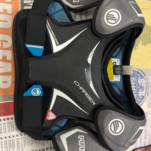 Maverik Charger Medium (Used) Youth Shoulder Pads MD lacrosse lax NOCSAE EKG