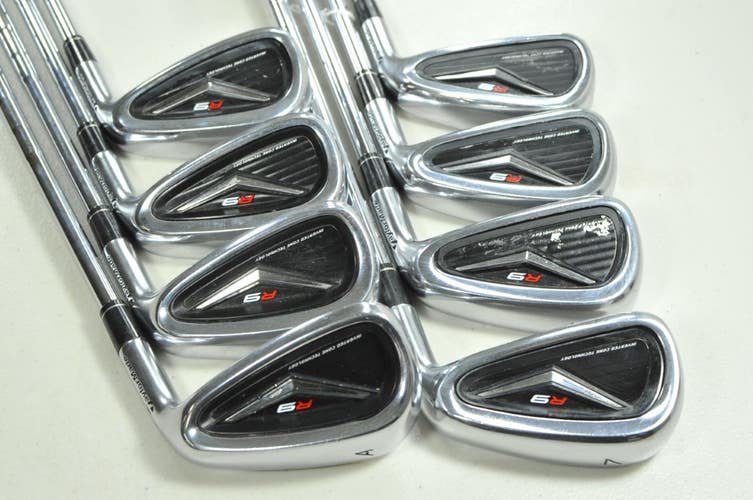 TaylorMade R9 4-PW,AW Iron Set Stiff Flex Right KBS 90g Steel # 204992