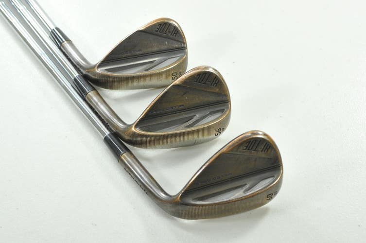 TaylorMade Milled Grind 3 Hi-Toe Copper 50*,56*,60* Wedge Set KBS Steel # 204492