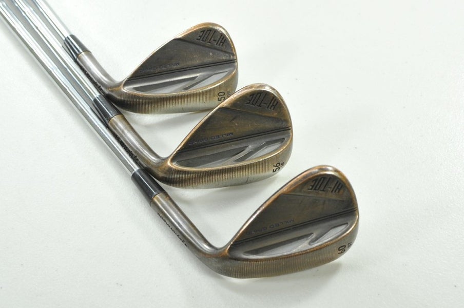 TaylorMade Milled Grind 3 Hi-Toe Copper 50*,56*,60* Wedge Set KBS Steel # 204492