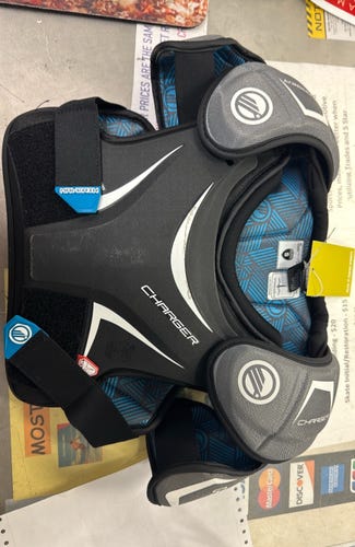 Maverik Charger (Used) Youth Small Shoulder Pads lax lacrosse NOCSAE EKG SM YTH