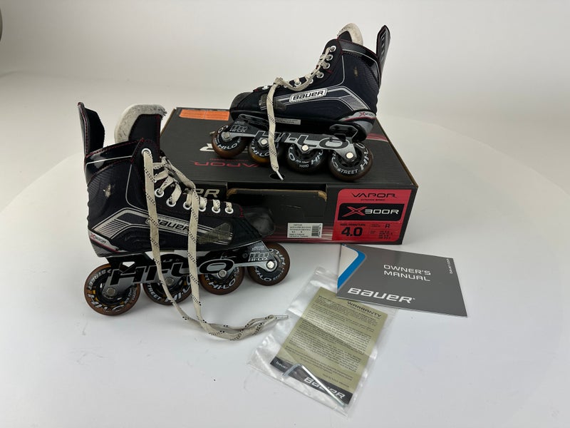 Bauer Vapor X300R Inline Skates Regular Width Size 4 (Used)