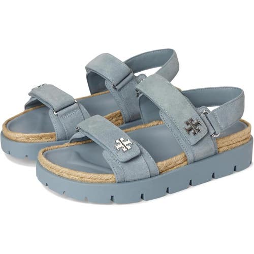 Tory Burch Kira Rope Sport 150947-100 Sandal Women's 9 Aria Blue Platform TZP251