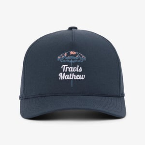 TravisMathew Vacation Home Baseball Cap Mens Mood Indigo Snapback Hat TLW256