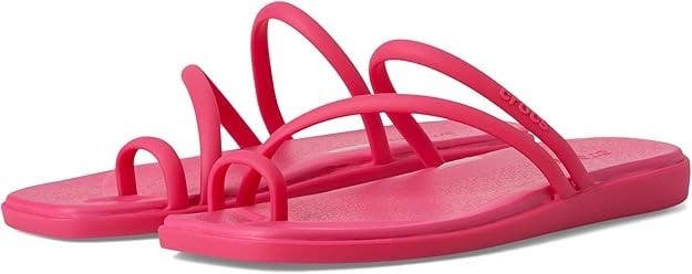 Crocs Miami 209862-6ZQ Flip Flop Womens US 5 Dragon Fruit Toe Loop Sandal TLW239