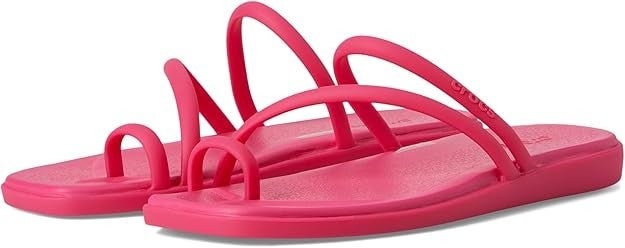 Crocs Miami 209862-6ZQ Flip Flop Womens US 5 Dragon Fruit Toe Loop Sandal TLW239