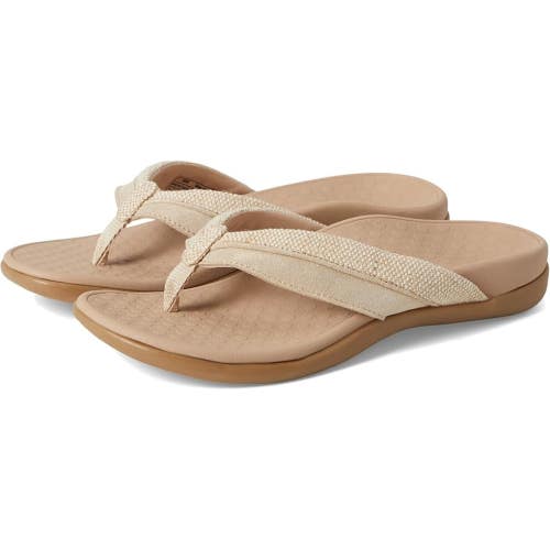 Vionic Shore Sandals Women's US 9 Beige Slip On Toe Post Comfort Thong TZP239