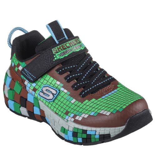 Skechers Mega-Craft 3.0 402182L-BRMT Sneakers Kids 3 Green Casual Shoes TZP245