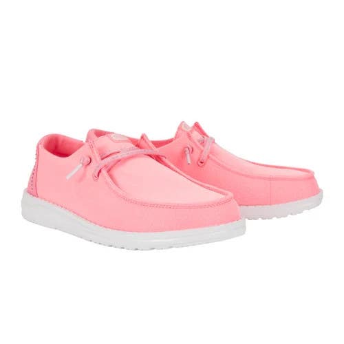 Hey Dude Wendy Stardust Sneaker Girls US 13 Plumeria Pink Slip-On Shoes TLW245