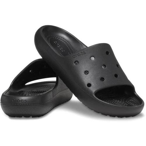 Crocs Classic 209401-001 Slide Unisex US 7M-9W Black Slip On Sandals TLW315