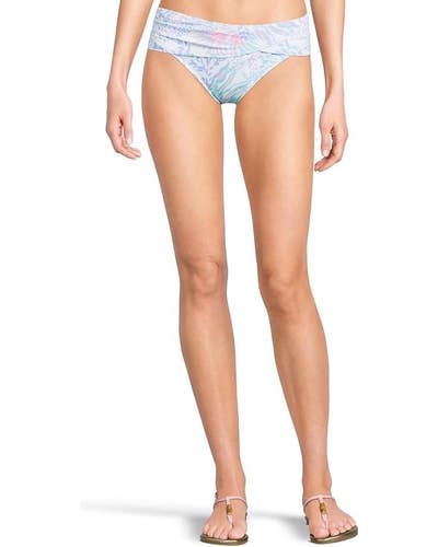 Lilly Pulitzer Lagoon Sarong Hipster Bottom Womens 2 Via Del Mar Swimwear TLW326
